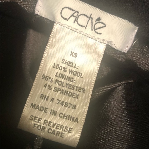 Cache Double Breasted Wool Jacket - Picture 3 of 6